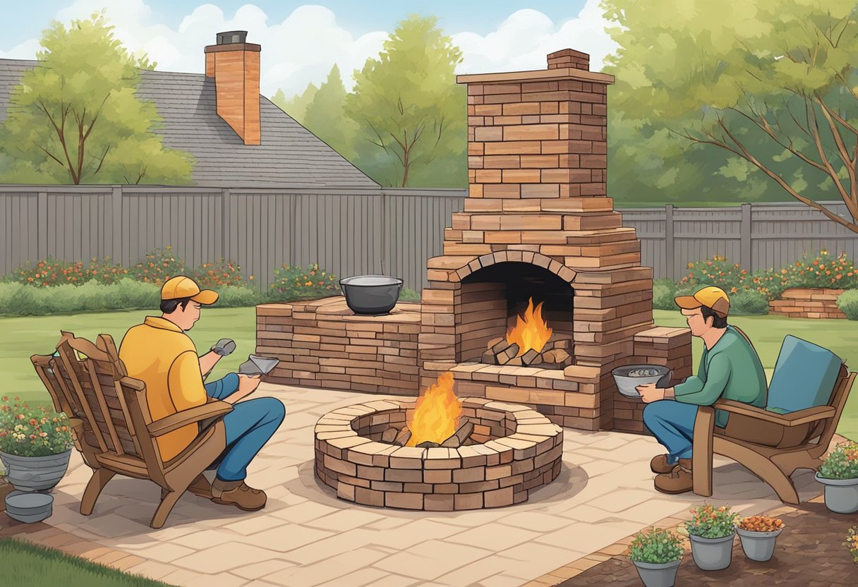 How to Build an Outdoor Fireplace image 5