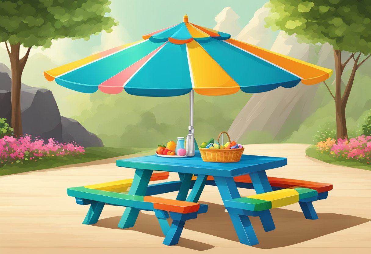 KidKraft Picnic Table With Umbrella A Perfect Outdoor Solution For   KidKraft Picnic Table With Umbrella 